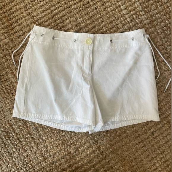 LOFT Pants - LOFT 8 White Cotton Nautical Shorts